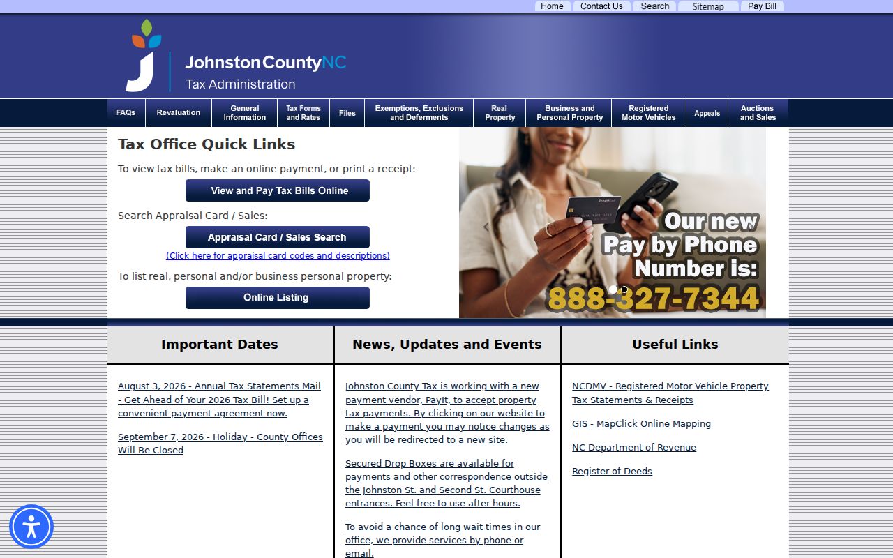 Johnston County people search property record portal
