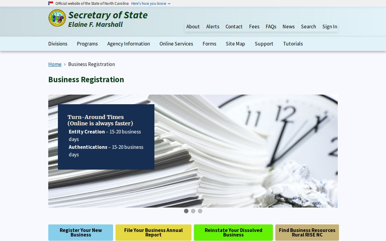 Johnston County people search business registration fields