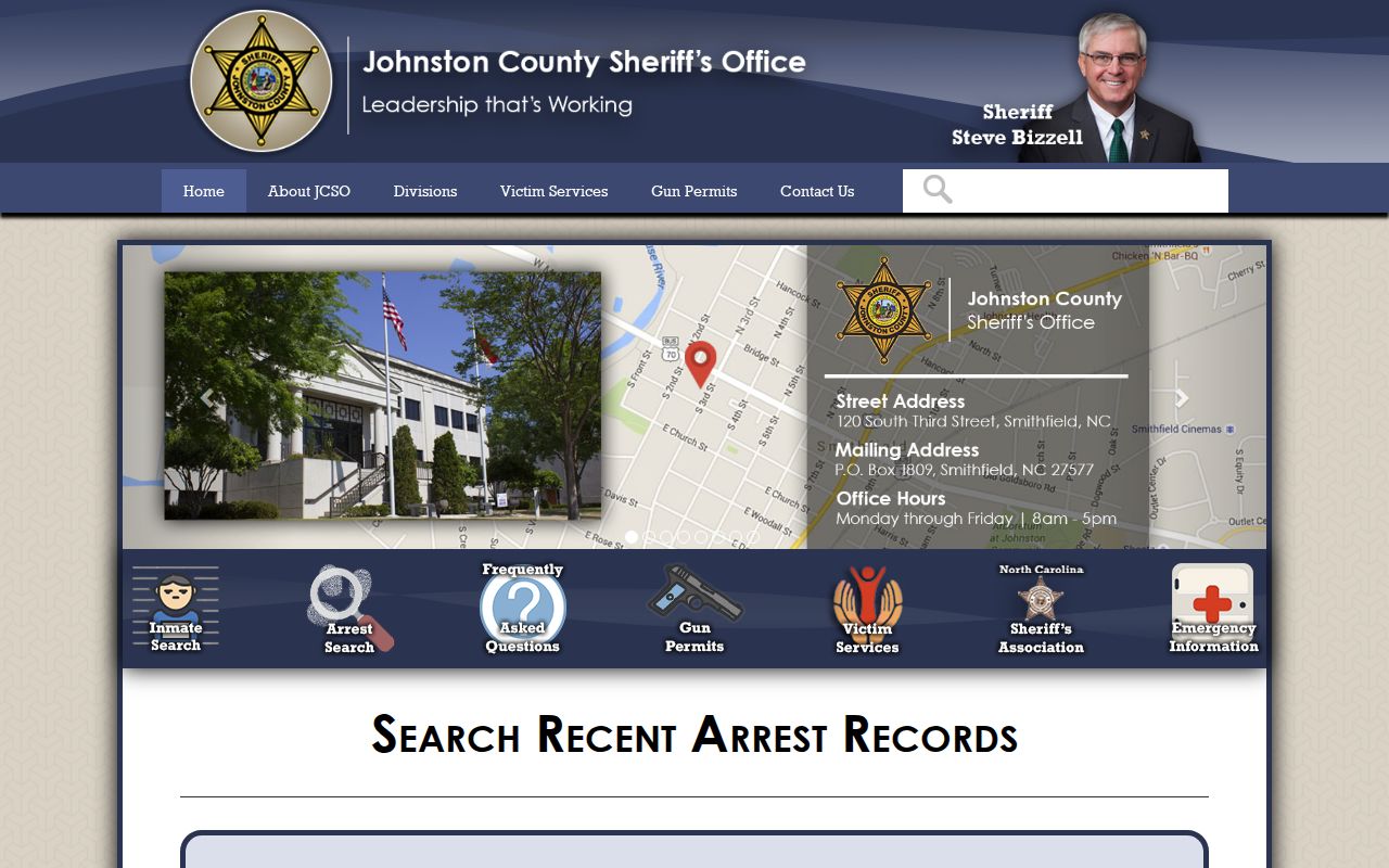 Johnston County public records recent arrest search